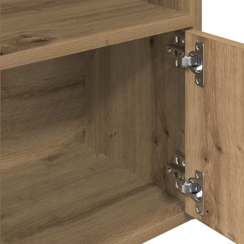 Conary 31cm W Bookcase, (5 Shelves) 127cmH x 31cmW x 24cmD, Artisan Oak