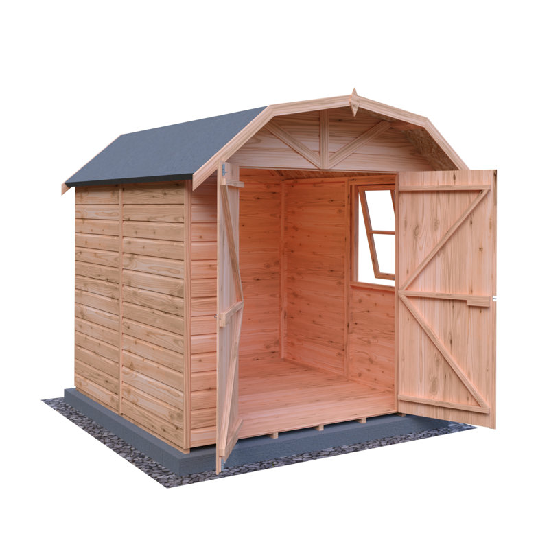 7 ft x 7 ft Shiplap Barn Garden Shed, Yes