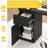 Computer Desk with Drawer - 43 Inch Wooden Desk with Storage Cabinets-1880773734