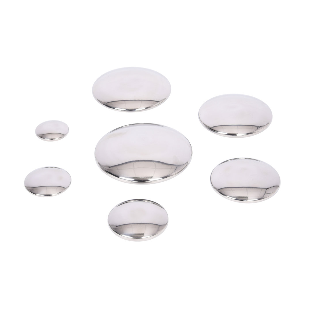 Tickit Sensory Reflective Silver Buttons - Set Of 7 TickiT