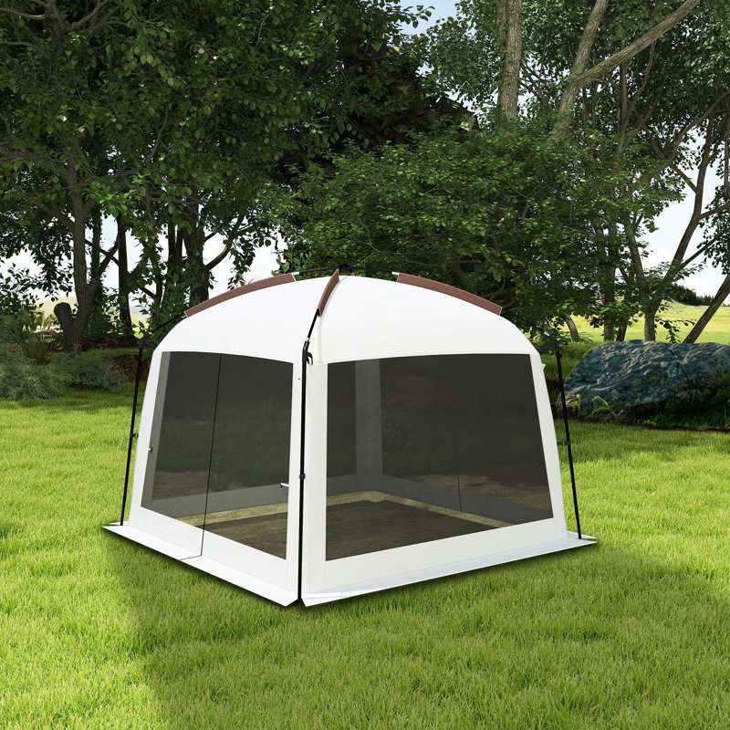 Tente moustiquaire, moustiquaire 10 'x 10' avec protection UV50 +, blanc