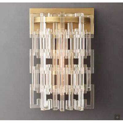 Applique murale ronde en cristal Gaudette