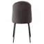 Ensemble de 2 chaises grises et noires à dossier capitonné