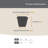 Square Plastic Planter with Sauce-861422526