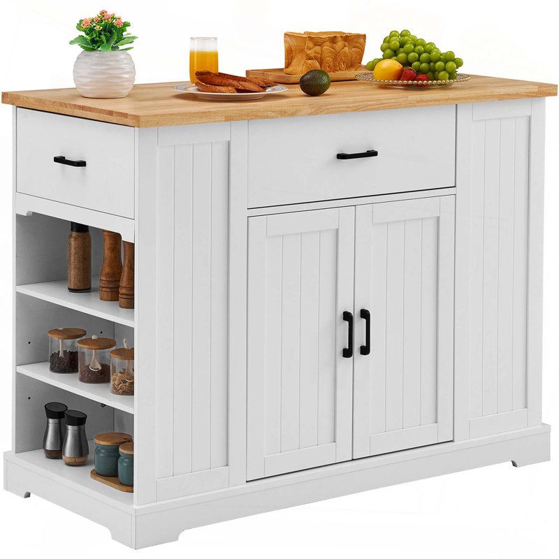 Chariot de service avec tiroir et tablettes Kitchen Island