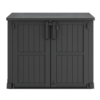 51.1''W Outdoor Resin Horizontal Storage Shed-280 Gallon