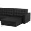 Finnegan 5 Seater Faux Leather Sofa Bed-1597874258
