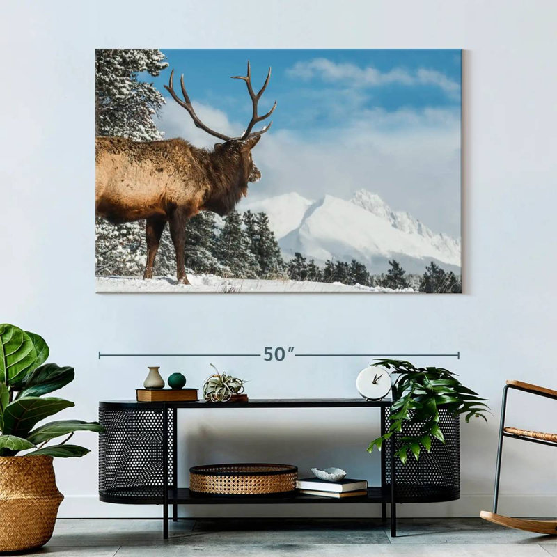 Brampt Elk Winter Journey, 34" H x 51" W