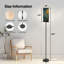 Grande lampe moderne sur pied avec télécommande à DEL à intensité variable, abat-jour réglable forêt mystique pour le salon, la chambre et le bureau