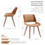 Basil Faux Leather Mid-Century Dining Chair-1547497405