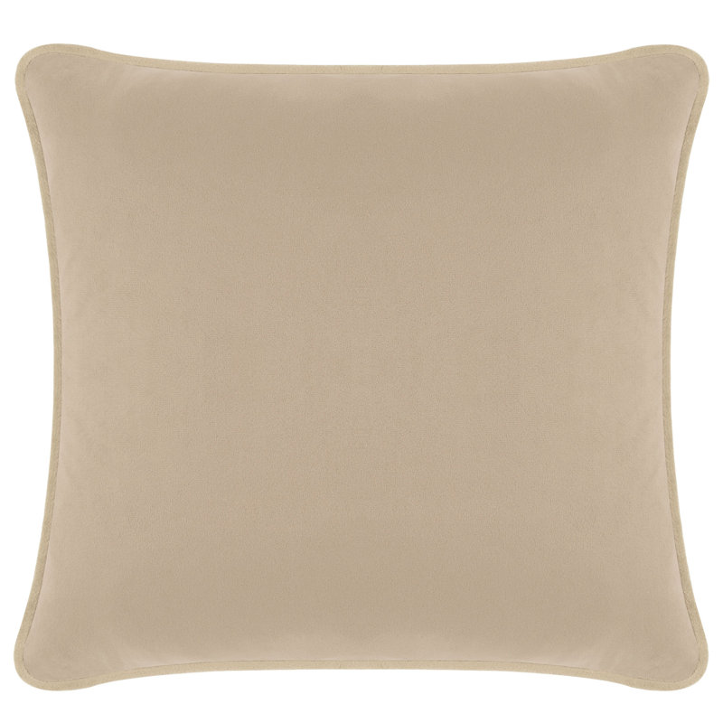 Coussin Sparkles Home Strass | Rembourrage en plumes | Luxe, Carré 20 po, Velours taupe