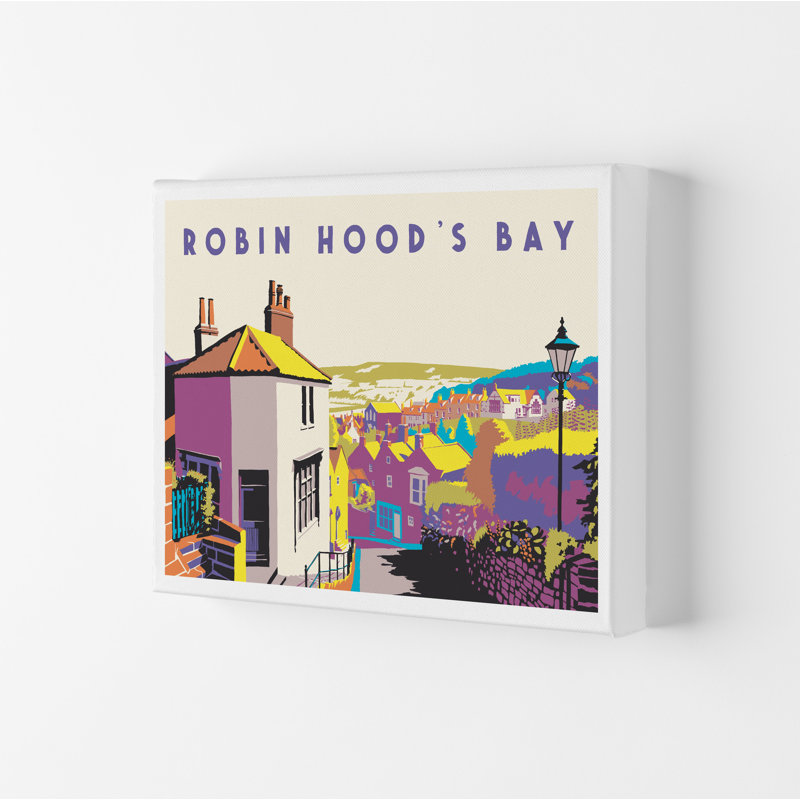 Robin Hood's Bay 2 by Richard O'Neill - Print, 30cm H x 40cm W x 4cm D, Wrapped Canvas