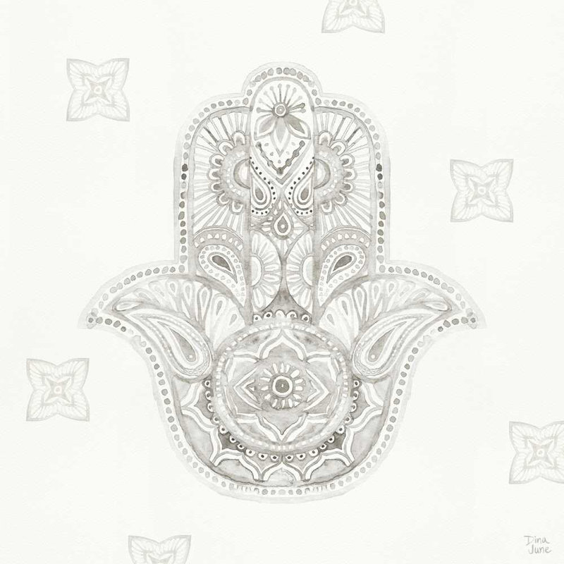 Toucher de Hamsa IV, H 20 po x l 20 po x P 1,25 po