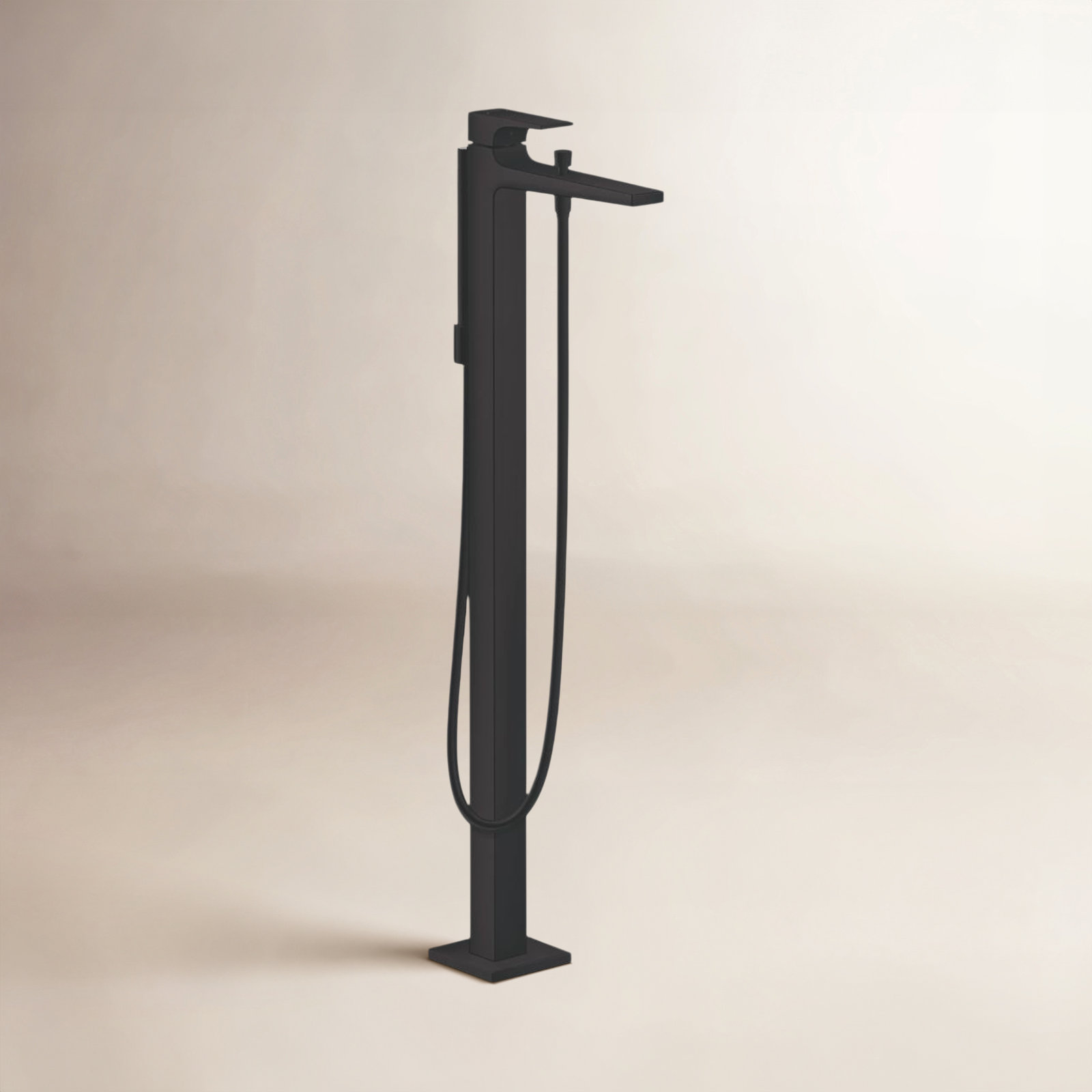 Metropol Freestanding Tub Filler Trim, Matte Black