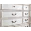 Commode de luxe 1 pièce avec tiroirs en queue d'aronde et plateau en marbre véritable
