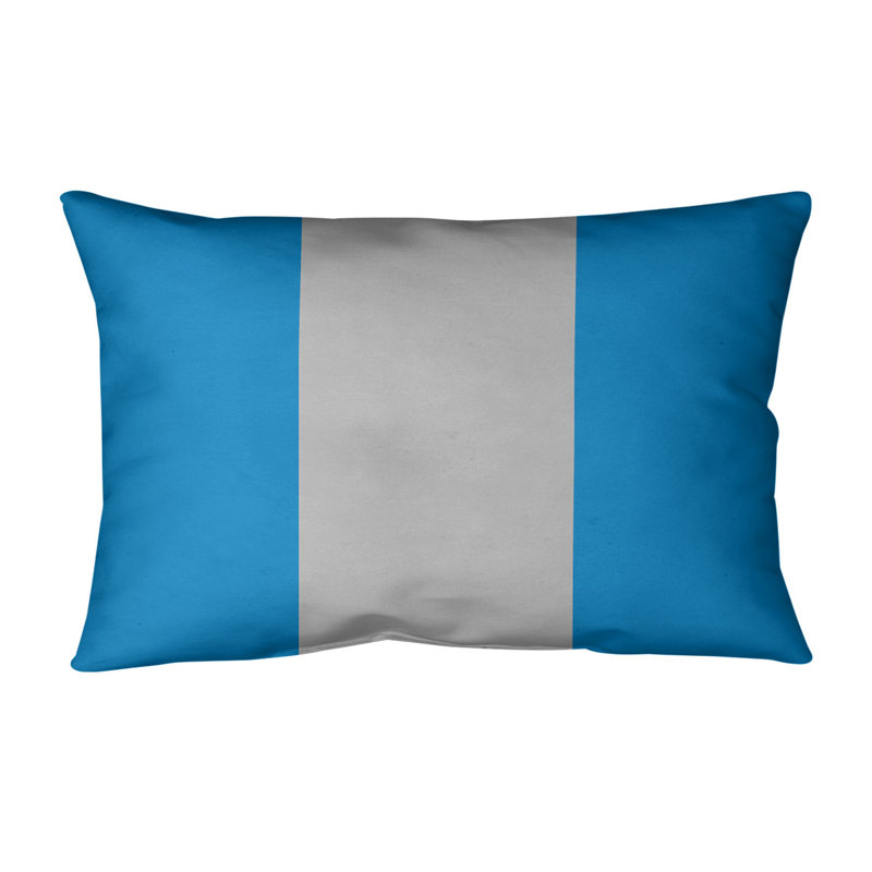 Housse de coussin lombaire Atlanta, Carolina, Danube clair / gris
