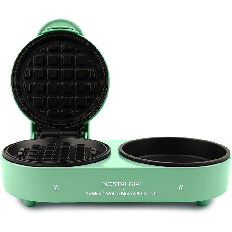 https://assets.wfcdn.com/im/45841036/resize-h755-w755%5Ecompr-r85/2359/235940543/Nostalgia+Mymini+Personal+Electric+Waffle+Maker+And+Griddle%2C+Green.jpg