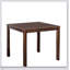Ensemble de salle à manger 5 pièces à finition noyer avec table à hauteur de comptoir et chaises à dossier en lattes pour un repas élégant-1052831918