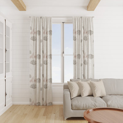 Semi Sheer Curtains / Drapes Pair