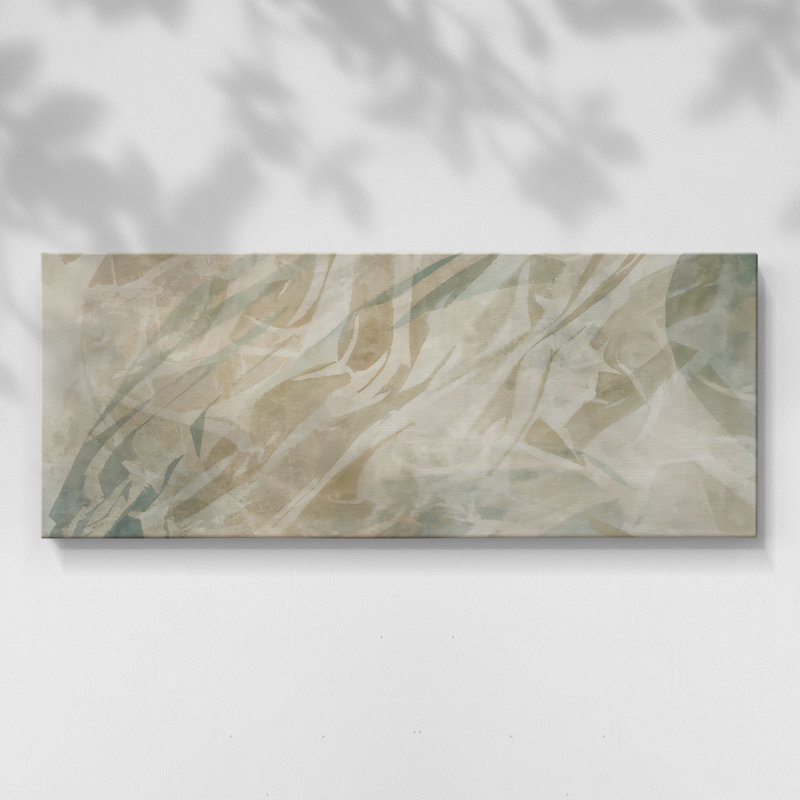 Ripples and Tide II - Toile tendue avec châssis - Prêt à accrocher, H 20 po x l 50 po