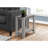 Contemporary Modern Nightstand In Industrial Grey With Wood Look, Suitable For Den, Office, Or As Lamp Table, Two - Tier Design Functionality, Thick Panel Sides, 23.2 X 11.96 22 Inches Side Table