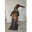 Statue bronze géant Bronco Buster - Taille: L 65 po x l 52 po x H 64 po.