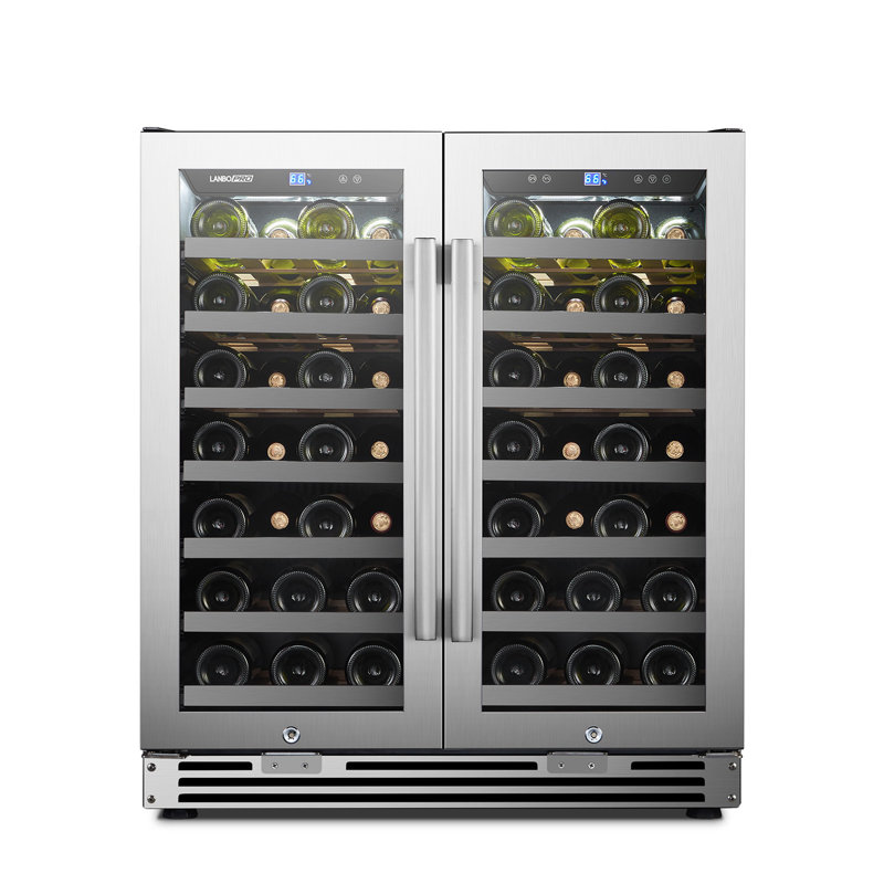 30" 52 Bottle Dual Zone Freestanding/Built-In Wine Refrigerator