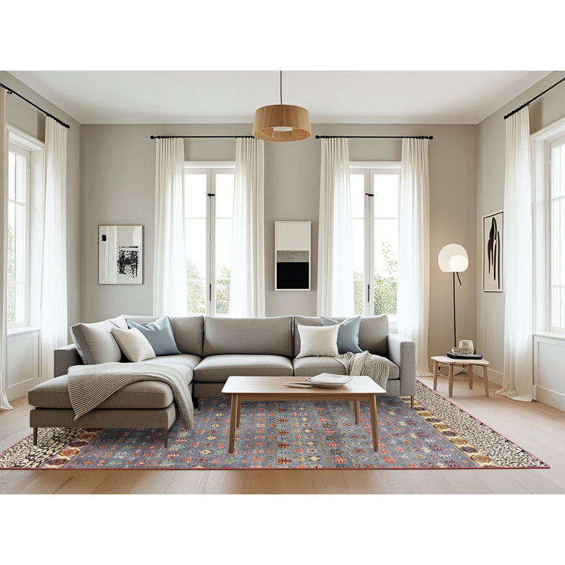 Abstract Indoor Rug, Rectangle 8' x 10'