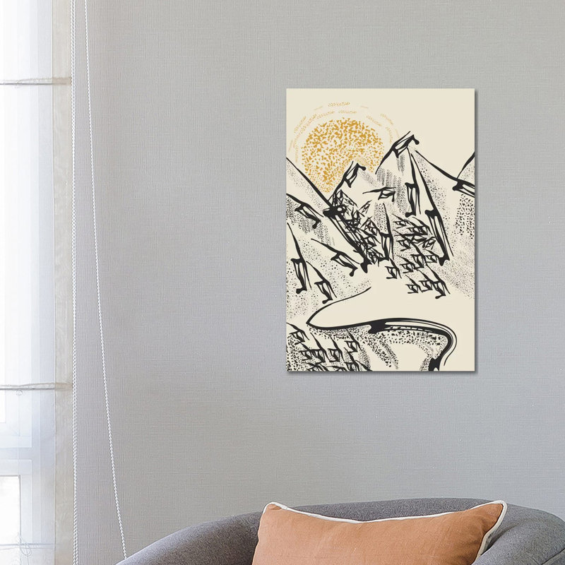 Rocky Mountains by Flatowl - Wrapped Canvas Print, 66.04 cm H x 45.72 cm W