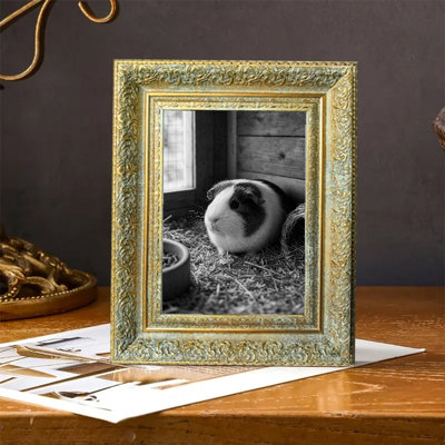 Cadre photo antique doré 3 pièces pour photos et cadeaux de 8 po x 10 po