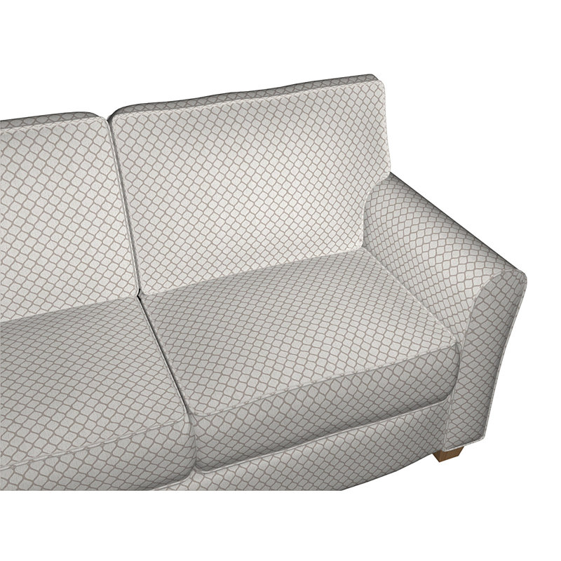 Tissu de lin géométrique, Gris2