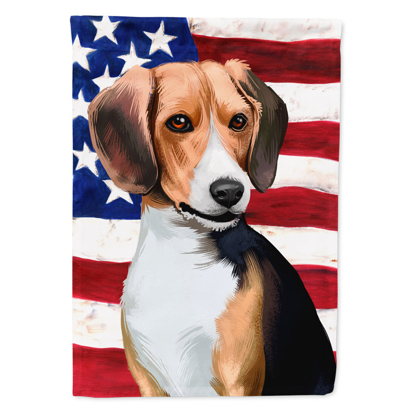 Polyester à 2 côtés 28 x 40 po drapeau maison, Beagle
