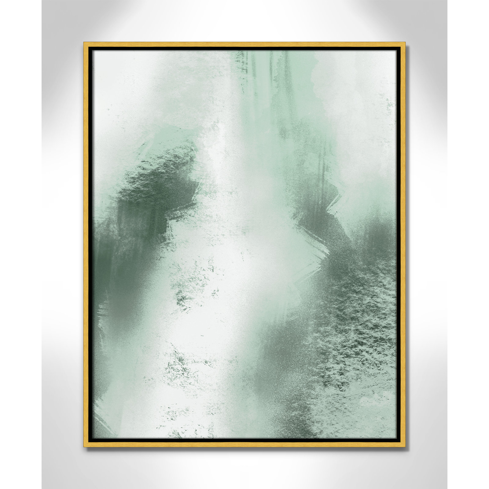 Quietude Smudges I Print by Marcus Prime, 23.5'' W x 29.5'' H, Gold Floater