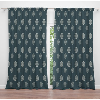 Paire de rideaux obscurcissant en polyester Schiraga