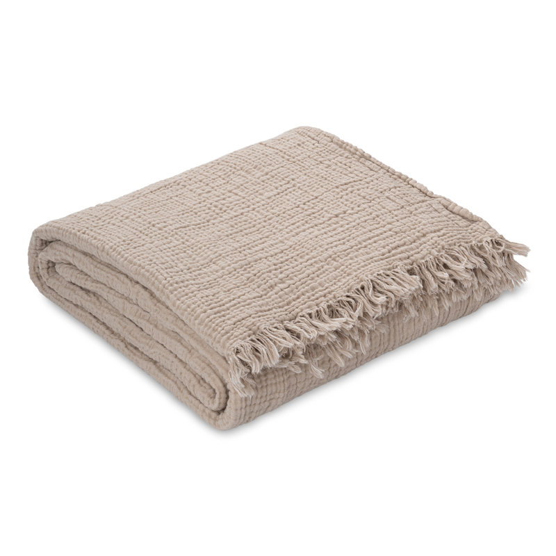 Jeté en gaze de coton 4 couches Marlen Soho Supersoft, Sand