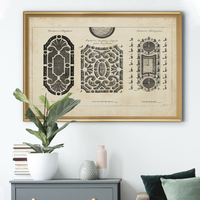 «Garden Parterre II», reproduction d'art graphique sur toile