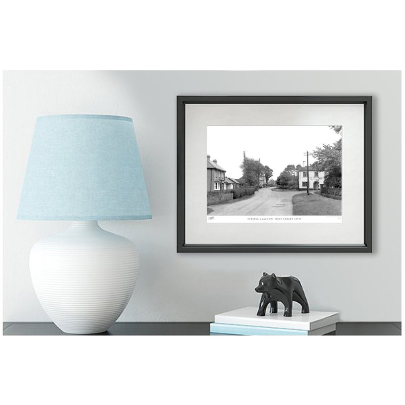 Steeple Claydon, West Street C1955 by Francis Frith - Single Picture Frame Print, 45cm H x 60cm W x 2.3cm D