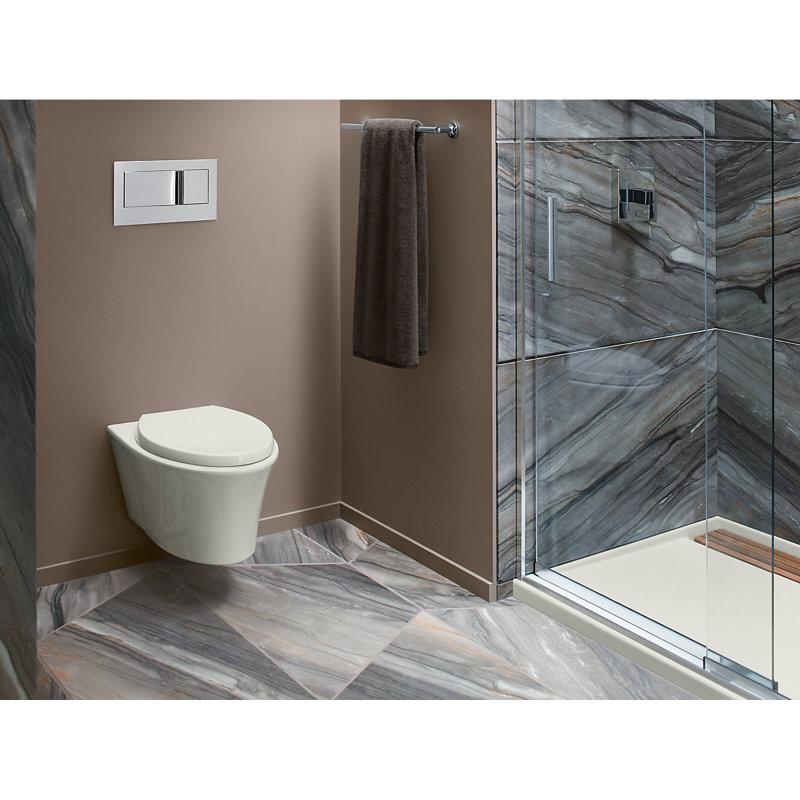 Veil® 1.6 gbf Elongated Wall Hung Toilets (Seat Included), Almond
