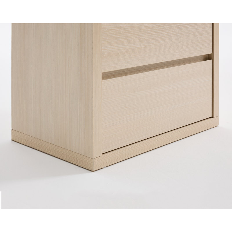 Fere 27'' W 2-Drawer Nightstand (Set Of 2), Ivory White