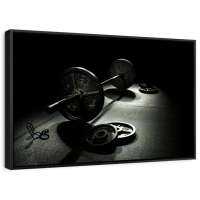 " Heavy Weightlifting Equipment Wall Art "