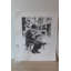 «The Plaza» en noir et blanc par Emanuel Schary, peinture sur papier
