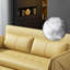 Causeuse-causeuse 100% polyester jaune-110944189