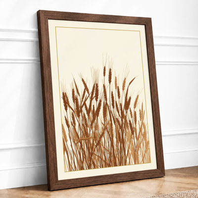 Autumn Grasses Botanical - Framed Print