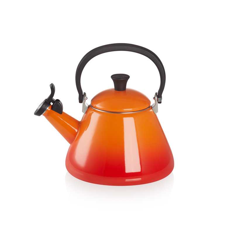 Le Creuset Kone Kettle with Fixed Whistle 1.6L, Volcanic