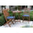 3-piece Eucalyptus Wood Foldable Bistro Patio Set With Cushions
