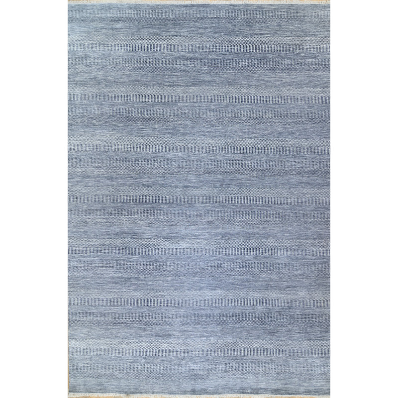 Area Rug in Light Blue, Rectangle 9' x 12'