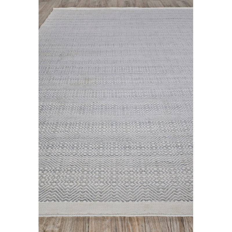 Echo Geometric Area Rug in Ivory, Rectangle 8' x 10'