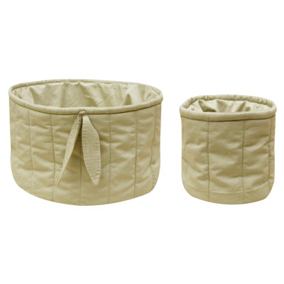 Ensemble de 2 paniers en coton 2 pièces