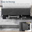 Upholstered Bed Frame with Channel Tufted Headboard-151398449-173185129
