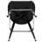 James Metal Barstool with Swivel Vinyl Upholstered Bucket Seat and Footrest-100041928-55850515